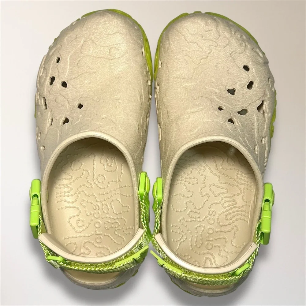 New Crocs All Terrain Atlas Clog Bone Limeade Outdoor Comfort Travel Mens‎ 5